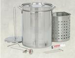 Bayou Classic Stainless Steel 32 Qt. Turkey Fryer Pot w/rack #1118